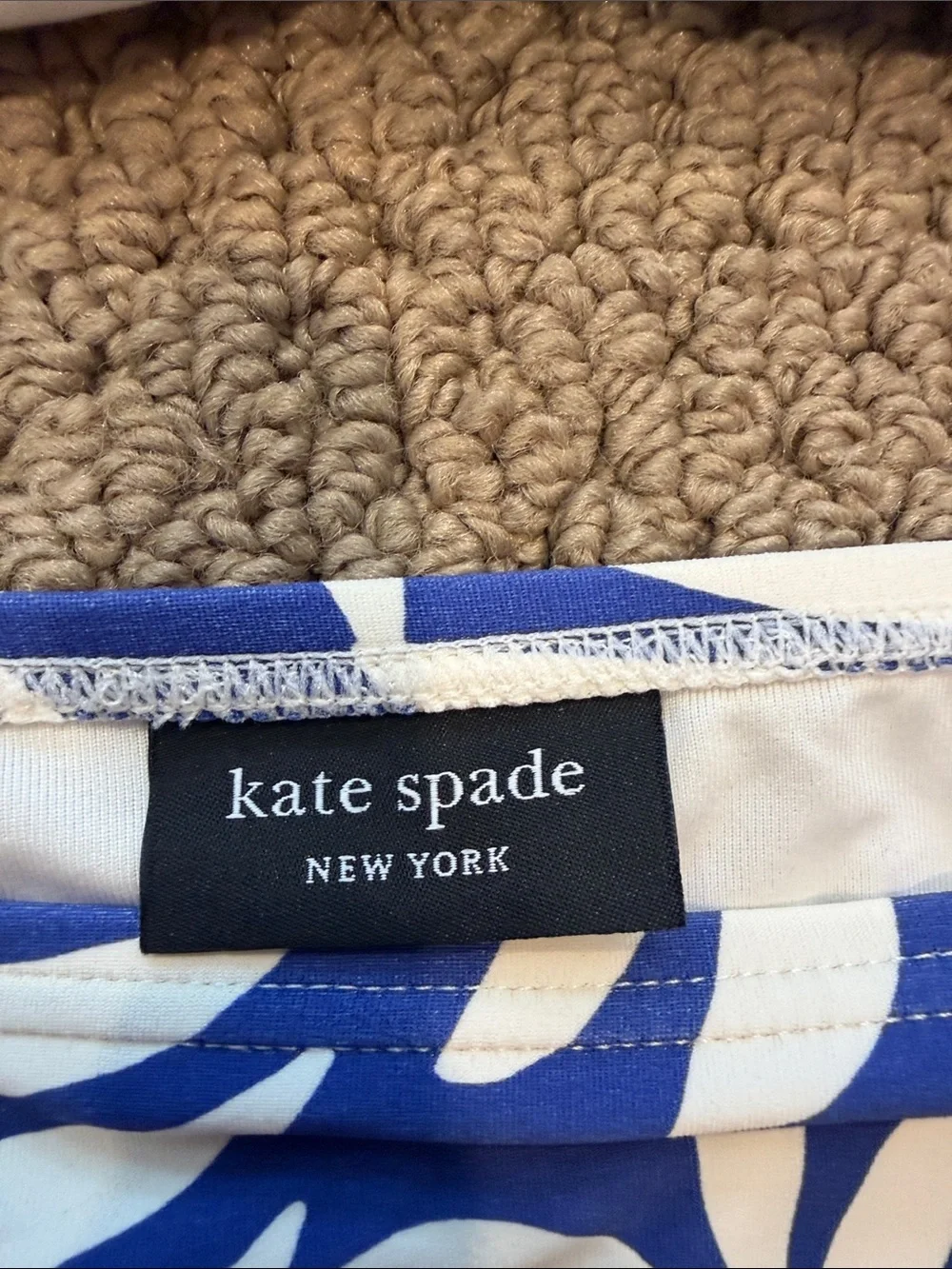 kate spade Blue and White Floral Bikini Set